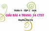 Bài 4 trang 34 Toán 9 tập 1 Chân trời sáng tạo SGK